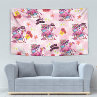 Hawaii Flamingo Hello Summer Tapestry Hawaiian Quilt Pattern