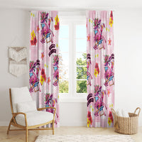 Hawaii Flamingo Hello Summer Window Curtain Hawaiian Quilt Pattern