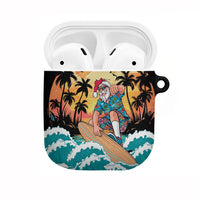 Vintage Santa Claus Surfing Summer AirPods Case Mele Kalikimaka i Iulai!