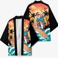 Vintage Santa Claus Surfing Summer Kimono Mele Kalikimaka i Iulai! LT9 - Polynesian Pride