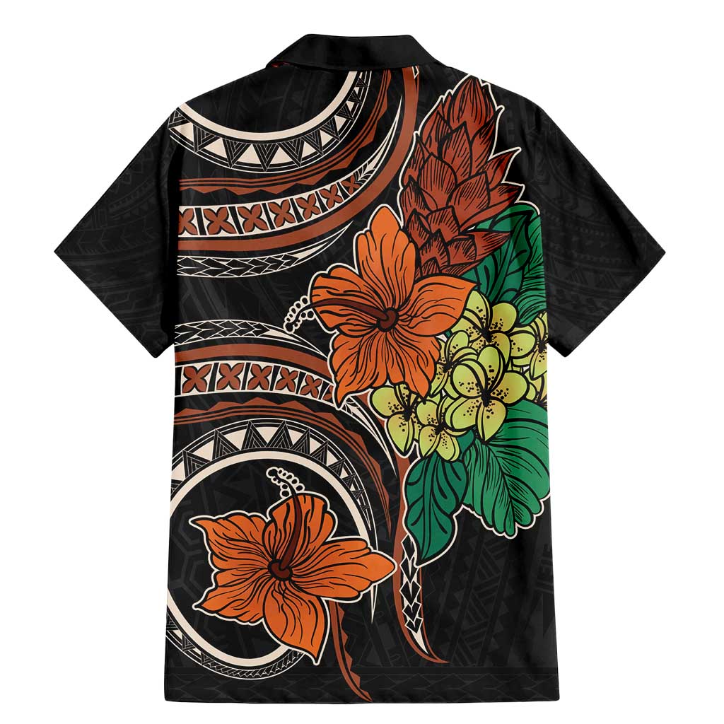 Vintage Hibiscus Pacific Floral Family Matching Mermaid Dress and Hawaiian Shirt LT9 - Polynesian Pride