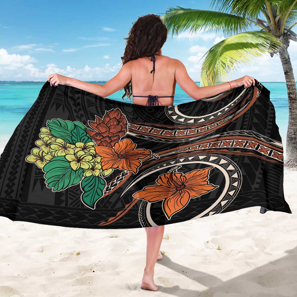 Vintage Hibiscus Pacific Floral Sarong