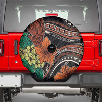 Vintage Hibiscus Pacific Floral Spare Tire Cover