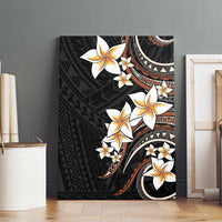 Vintage Plumeria Pacific Floral Canvas Wall Art
