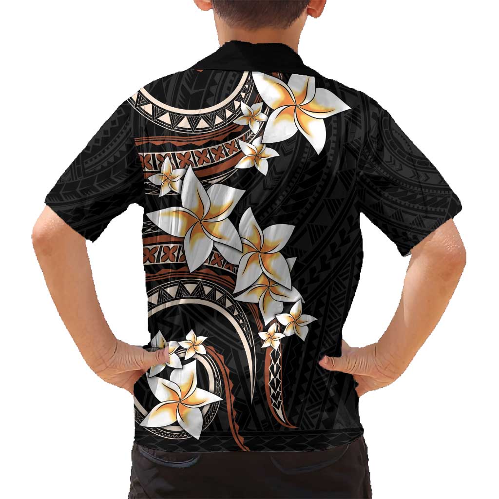 Vintage Plumeria Pacific Floral Family Matching Long Sleeve Bodycon Dress and Hawaiian Shirt LT9 - Polynesian Pride
