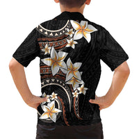 Vintage Plumeria Pacific Floral Family Matching Tank Maxi Dress and Hawaiian Shirt