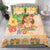 Kawaii Hula Girls Bedding Set Aloha Hibiscus Flowers