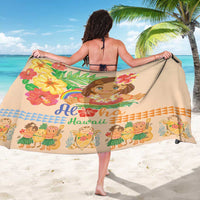 Kawaii Hula Girls Sarong Aloha Hibiscus Flowers