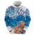 Hibiscus Turtle Tattoo Coral Reef Hoodie with Polynesian Tribal