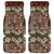 Pacific Hibiscus Tapa Tribal Vintage Car Mats Brown Motif