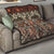 Pacific Hibiscus Tapa Tribal Vintage Quilt Brown Motif