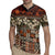 Pacific Hibiscus Tapa Tribal Vintage Rugby Jersey Brown Motif