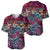 Pacific Hibiscus Tapa Tribal Vintage Baseball Jersey Pink Motif