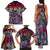 Pacific Hibiscus Tapa Tribal Vintage Family Matching Tank Maxi Dress and Hawaiian Shirt Pink Motif