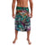 Pacific Hibiscus Tapa Tribal Vintage Lavalava Turquoise Motif