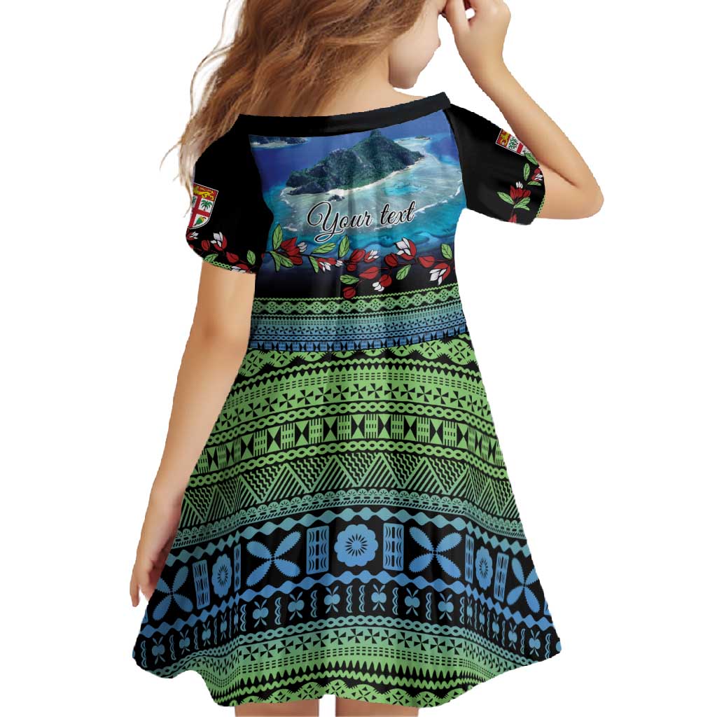 Personalised Fiji Viti Levu Family Matching Mermaid Dress and Hawaiian Shirt Tagimoucia and Tapa Tribal Pattern LT9 - Polynesian Pride
