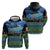 Personalised Fiji Viti Levu Hoodie Tagimoucia and Tapa Tribal Pattern