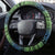 Fiji Viti Levu Steering Wheel Cover Tagimoucia and Tapa Tribal Pattern