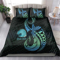 Personalised Hawaii Kure Atoll Bedding Set Holaniku Coral Reef with Polynesian Tribal