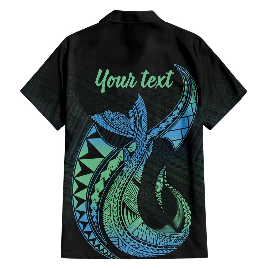 Personalised Hawaii Kure Atoll Family Matching Short Sleeve Bodycon Dress and Hawaiian Shirt Holaniku Coral Reef with Polynesian Tribal LT9 - Polynesian Pride