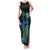 Personalised Hawaii Kure Atoll Family Matching Tank Maxi Dress and Hawaiian Shirt Holaniku Coral Reef with Polynesian Tribal
