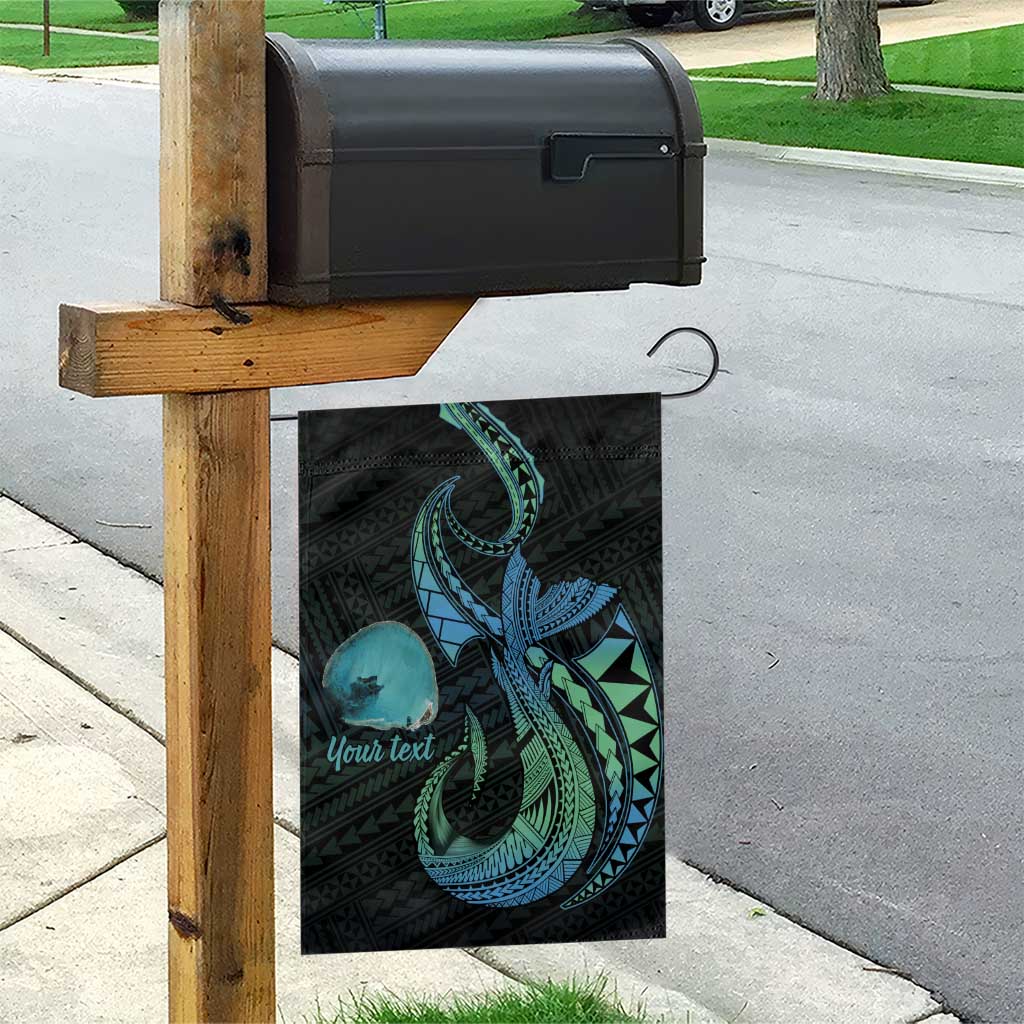 Personalised Hawaii Kure Atoll Garden Flag Holaniku Coral Reef with Polynesian Tribal