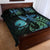 Personalised Hawaii Kure Atoll Quilt Bed Set Holaniku Coral Reef with Polynesian Tribal