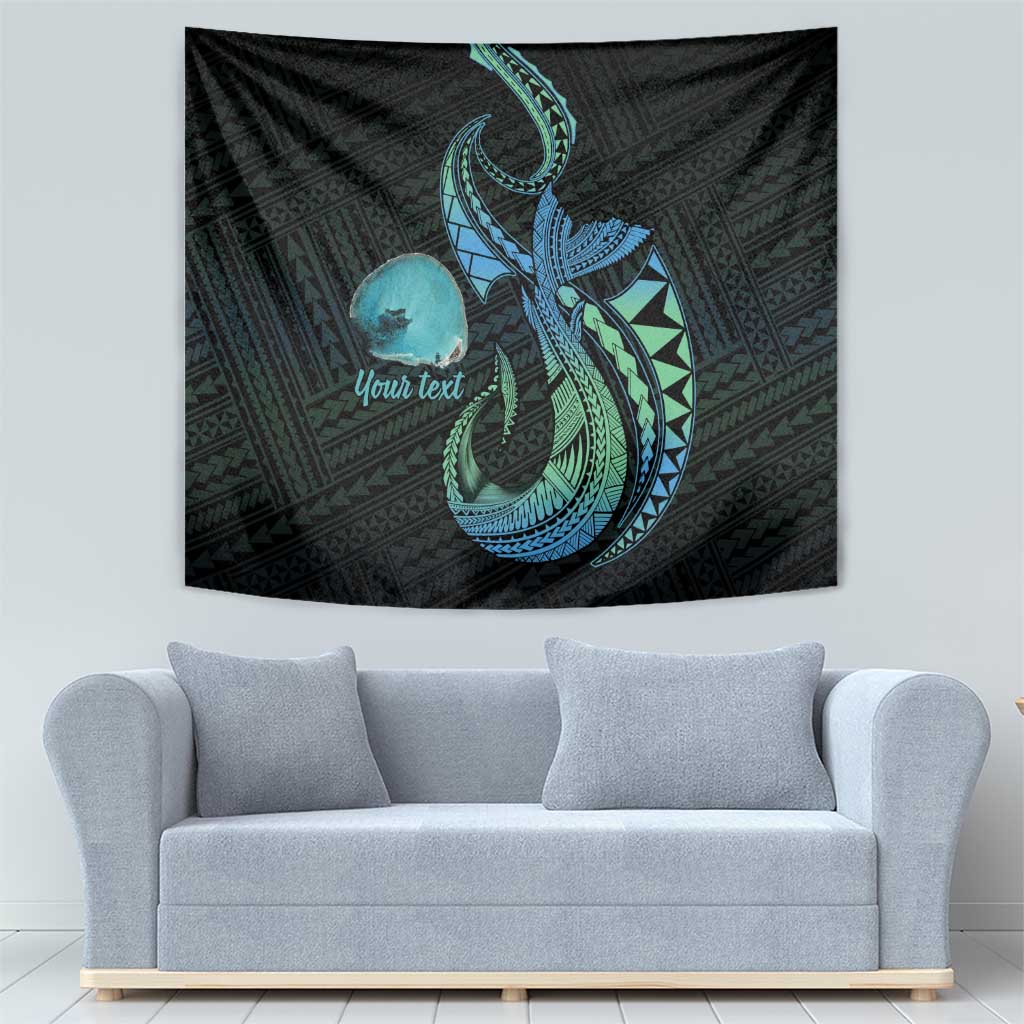 Personalised Hawaii Kure Atoll Tapestry Holaniku Coral Reef with Polynesian Tribal