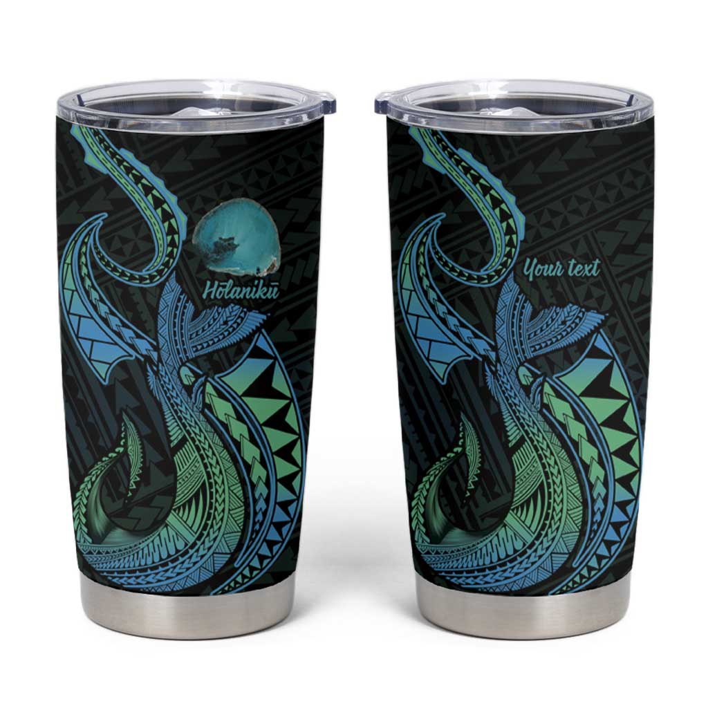 Personalised Hawaii Kure Atoll Tumbler Cup Holaniku Coral Reef with Polynesian Tribal