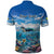 Personalised Palau Kayangel Atoll Polo Shirt Turtle With Coral Reef Under Water