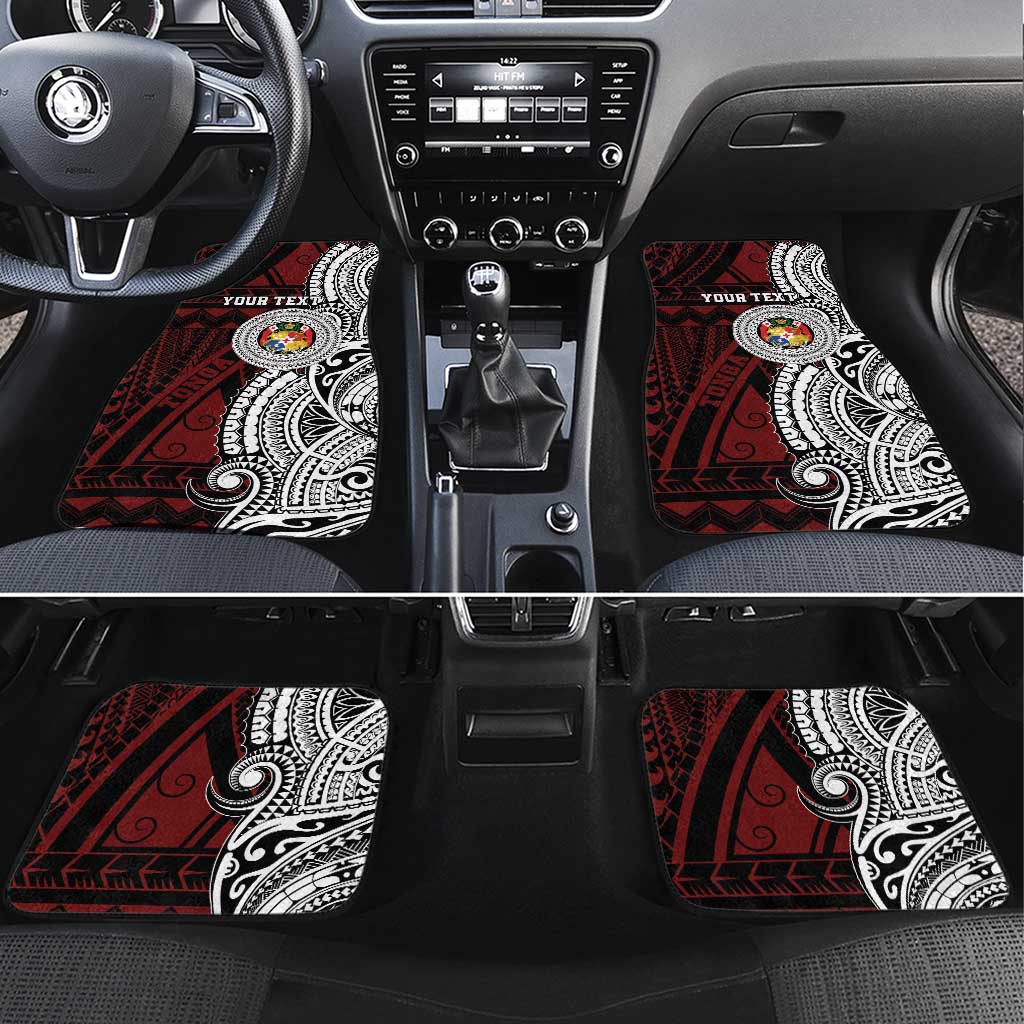 Personalised Tonga Constitution Day 1875 Car Mats Polynesian Tribal Tattoo