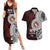 Personalised Tonga Constitution Day 1875 Couples Matching Summer Maxi Dress and Hawaiian Shirt Polynesian Tribal Tattoo