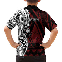 Personalised Tonga Constitution Day 1875 Family Matching Long Sleeve Bodycon Dress and Hawaiian Shirt Polynesian Tribal Tattoo LT9 - Polynesian Pride