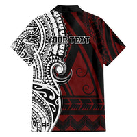 Personalised Tonga Constitution Day 1875 Family Matching Long Sleeve Bodycon Dress and Hawaiian Shirt Polynesian Tribal Tattoo LT9 - Polynesian Pride