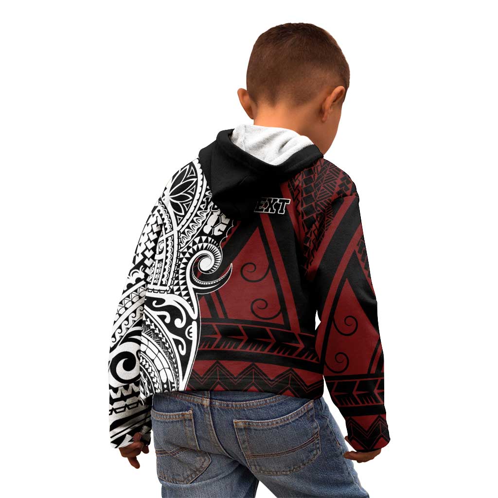 Personalised Tonga Constitution Day 1875 Kid Hoodie Polynesian Tribal Tattoo