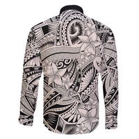 Polynesia Family Matching Short Sleeve Bodycon Dress and Hawaiian Shirt Tribal Polynesian Spirit With Beige Pacific Flowers LT9 - Polynesian Pride