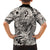 Polynesia Hawaiian Shirt Tribal Polynesian Spirit With Beige Pacific Flowers LT9 - Polynesian Pride