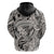 Polynesia Hoodie Tribal Polynesian Spirit With Beige Pacific Flowers LT9 - Polynesian Pride