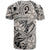 Polynesia T Shirt Tribal Polynesian Spirit With Beige Pacific Flowers LT9 - Polynesian Pride