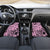 Polynesia Car Mats Tribal Polynesian Spirit With Pink Pacific Flowers LT9 - Polynesian Pride