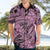 Polynesia Hawaiian Shirt Tribal Polynesian Spirit With Pink Pacific Flowers LT9 - Polynesian Pride