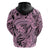 Polynesia Hoodie Tribal Polynesian Spirit With Pink Pacific Flowers LT9 - Polynesian Pride