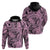 Polynesia Hoodie Tribal Polynesian Spirit With Pink Pacific Flowers LT9 - Polynesian Pride