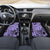 Polynesia Car Mats Tribal Polynesian Spirit With Violet Pacific Flowers LT9 - Polynesian Pride