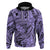 Polynesia Hoodie Tribal Polynesian Spirit With Violet Pacific Flowers LT9 Violet - Polynesian Pride