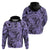 Polynesia Hoodie Tribal Polynesian Spirit With Violet Pacific Flowers LT9 - Polynesian Pride