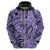 Polynesia Hoodie Tribal Polynesian Spirit With Violet Pacific Flowers LT9 - Polynesian Pride