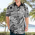 Polynesia Hawaiian Shirt Tribal Polynesian Spirit With White Pacific Flowers LT9 - Polynesian Pride