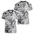 Polynesia Women V Neck T Shirt Tribal Polynesian Spirit With White Pacific Flowers LT9 - Polynesian Pride