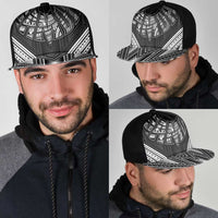 Black Samoa Tribal Chest Tattoo Mesh Trucker Cap LT9 - Polynesian Pride